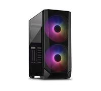 Inter-Tech IT-3503 Airstream Tower Noir : ATX/EATX/Mini-ITX/uATX, 1x3.5", 3x2.5", Vitre Trempée, 2x140mm avant, USB 3.2 Gen 1/Gen 2 Type A/C