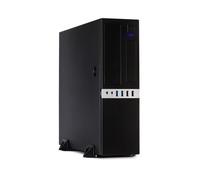 Inter-Tech IT-503 Mini Tower Noir - Boîtier PC Mini-ITX/Micro-ATX, 1x5.25" Externe, 2x3.5" & 1x2.5" Internes, 2x USB 2.0 + 2x USB 3.2 Gen 1, 80mm, Métal, 105x380x340mm