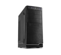 Inter-Tech IT-5916 Tower Noir, Alimentation 500W, ATX/micro ATX, Baies 4x3.5", 3x5.25", 2x2.5", USB 3.2 Gen 1, Lecteur cartes MMC/SDHC, Ventilation 120/80mm