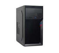 Inter-Tech IT-6502 Romea Micro Tower Noir, Micro ATX, 1x5.25" Externe, 2x3.5" & 3x2.5" Internes, USB 3.2 Gen 1, Audio, Compatible ATX