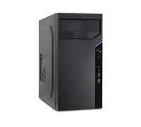 Inter-Tech IT-6505 Retro Micro Tower Noir, micro ATX, 1x 5.25", 3x 3.5", 3x 2.5", USB 3.2 Gen 1, Audio I/O, ventilateurs 120/92/80mm, ATX PSU (non inclus)