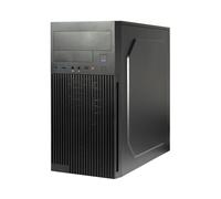 Inter-Tech IT-6521 Straight Micro Tower Noir - Micro ATX/Mini-ITX, 1x 5.25", 2x 3.5", 3x 2.5", USB 3.2 Gen 1/Gen 2, ventilation 120/92/80mm