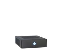 Inter-Tech ITX-601 Bureau Noir, Mini PC ITX, Alimentation Externe 60W, 2x 2.5", 195x215x60mm, Ventilateur Latéral 50mm, Connecteurs SATA & Molex