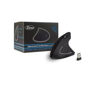 Inter-Tech KM-206R Souris Optique RF Sans Fil 1600 DPI Ambidextre 6 Boutons Noire, Compatible Windows/Mac/Linux, Alimentation Piles AAA