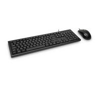 Inter-Tech KM-3149R Set clavier+souris US et RU (QWERTY + ????) Noir
