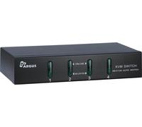 Inter-tech Kvm-as-41ua Commutateur écran, Clavier Et Souris Noir