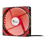 Inter-Tech L-12025 Boitier PC Ventilateur 12 cm Noir, Rouge