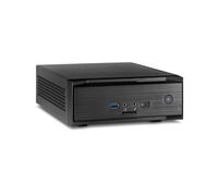 Inter-Tech MW-01 II Mini Tower PC Noir, ITX, 2 baies 2.5", USB 3.2 Gen 1 & Gen 2 Type-C, Lecteur Cartes SDXC, 185x252x70mm, Hauteur max CPU 40mm