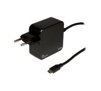 Inter-Tech PD-2045 Chargeur Secteur Universel 45W Noir, 1 port USB Type-C, Tension de sortie 5-20V, Power Delivery (PD) jusqu'à 45W, Usage Intérieur.
