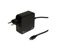 Inter-Tech PD-2065 Chargeur Secteur Universel 65W Noir - 1 port USB Type-C, Tension de sortie 5-20V, Alimentation Intérieure, USB Power Delivery jusqu'à 65W