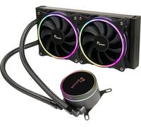 Inter-Tech Refroidissement à eau AIO de 240 mm avec éclairage ARGB du ventilateur et de la pompe
