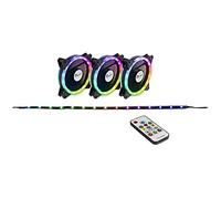 Inter-Tech RS-04 RGB Boitier PC Ventilateur 12 cm Noir