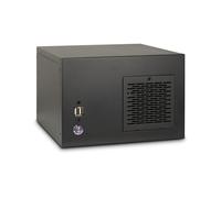 Inter-Tech S31B : Boîtier Serveur Midi Tower Noir, ITX, 1x80mm, 1x3.5" interne, USB 2.0, Ports DB9/DB15, Dual-PCI, 270x230x167mm