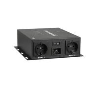 Inter-Tech SA-0416EU PDU Géré 4 Prises CA Type F 16A avec Coupleur C20 et Contrôle Réseau TCP/IP, UDP, HTTP, SNMP, Mail, Câble 0.8m