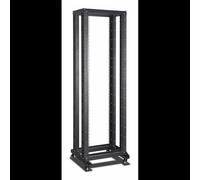 Inter-Tech SRB-6642 Rack Autonome 42U Noir, Charge Max. 400kg, 600x600x2082mm, Acier, Gestion Câbles, Roues, 4 Postes, Inclut 40 Écrous