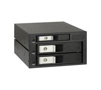 Inter-Tech ST-3525 : Boîtier HDD 3.5" & 5.25" SATA III, Aluminium/Plastique/Acier, 1.27kg, avec échange à chaud (Hot-Swap) et manuel.