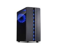 Inter-Tech Boîtier Mini Tower 88881309 – ATX/ITX/uATX – Panneau latéral fenêtré – Noir