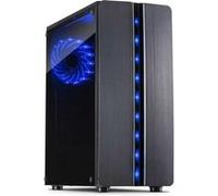 Inter-Tech Boîtier Mini Tower 88881309 – ATX/ITX/uATX – Panneau latéral fenêtré – Noir