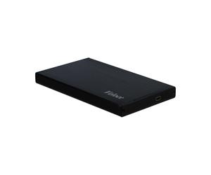 Inter-Tech Veloce GD-25612 Boîtier Externe 2.5" USB 3.2 Gen 1 Noir - SATA/SATA II - Jusqu'à 4To - Aluminium - 132x78x13mm - 78g