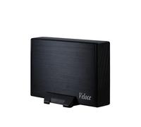 Inter-Tech Veloce GD-35612 Boîtier Externe 3.5" USB 3.2 Gen 1 SATA/SATA II jusqu'à 4To Aluminium Noir Alimentation USB