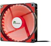 Inter-Tech Ventilateur 120*120*25 ARGUS L-12025 RD, rouge