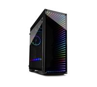 Inter-Tech X-908 Infini2 Tower Noir, ATX/micro-ATX/ITX, 3x3.5", 6x2.5", Vitre trempée, 2xUSB 3.2 Gen1, 2xUSB 3.2 Gen2 Type-C, Vent. 1x120mm arrière, 2x120mm haut, Long. max GPU 420mm