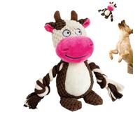 Interactifs Pour Chien Coucou en Peluche Vache Interactif à Mâcher | À Mâcher Pour Chiot Pour Réduire L'Ennui, , Dressage, Temps En , , Intérieur Et Extérieur