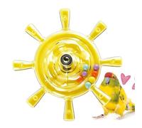 Interactifs pour Perruches Petite Roue Rotative à Mâcher et Hochet | Accessoires de Cage à Oiseaux avec Hochet Tournant Calopsittes Perruches Ondulées Conures et Perroquets Exercice et