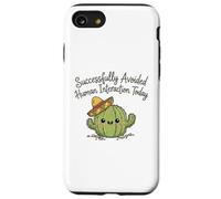 Interaction Humaine évitée avec succès Aujourd'hui Cactus drôle Coque pour iPhone SE (2020) / 7/8