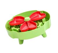 Interaction Puzzle Bol de nourriture pour chien en forme de moulin à vent Mangeoire lente pour la santé des races et habitudes alimentaires Activité de stimulation mentale Bol d'alimentation pour