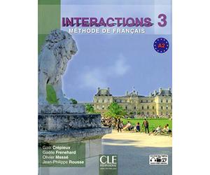 Interactions 3 - Niveau A2 - Livre de l'élève + DVD Rom