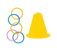 Interactive Animal Rings - Puzzle Stacking Play Set, Small Pet Toy Colorful Pieces, Wooden Fun Activity Design, Toy Practical Entertainment, Bunny Toys for Squirrel, Gerbil, Hamster, Indoor, Outdoor