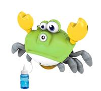 Interactive Baby Bubble Machine, Dancing Crab Bubbles Blower, Adorable Plush Music and Lights, Fun Outdoor Bubble Toy for Childrens, Babies, Children, 9.45x5.63x4.84 inches