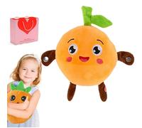 Interactive Banana Plush Music Toy for Kids, Touch Sensor Stuffed Animal with Built-in Melodies, Soft Sensory Educational Plaything for Toddlers, for Boys and Girls (Orange)