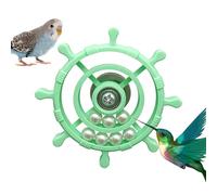 Interactive Bird Spin Wheel, Chewing Rotatable Toy, 9,8 x 9,8 cm Cage Toy with 360 Degree Rotation, Perch Small Animal Accessory, Entertainment Play Equipment Play with 3D Printing Build, Boredom