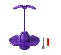 Interactive Bouncing Ball Bouncy Board Ball Sports Toy With Handle Air Pump Quiet Jumping Balance Training Toy For Home School Park Travel Sports Exercise Camping Birthday Holiday Party Fun Fitness Ac