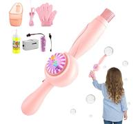 Interactive Bubble Wand - Fog Machine for Kids Play | Abs with Colorful Lights Rechargeable Mist Maker, Party Summer Beach Outdoor, Birthday, Holiday, Fun Toy, Age 3 and Up