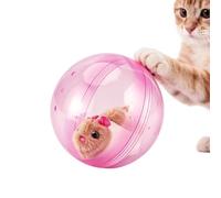**Interactive Cat Ball Toy - ABS Plush 12.5x12.5x12.5cm 180g Electric Rolling Hamster Style Motion Pet Toy For Cats Small Pets - Self Moving Exercise Ball For Indoor Play And Activity Stimulation**