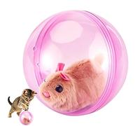 Interactive Cat Ball Toy - Moving Activity Toy for Kittens Puppies | ABS Material with Automatic Rolling Function, Indoor Entertainment Accessory for Room Garden Park Living Space, 12,5x12,5 cm