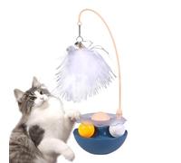 Interactive Cat Feather Toys, Cat Teaser Bells, Catnip Toys for Kittens, Roller Tracks for Cats, Indoor Cat Exercise Toys, Feather Teaser Cat Toys, Cat Ball Track with Bells, Catnip Roller Track Toy,