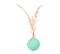 Interactive Cat Play Ball - Jouet de divertissement - Entraînement de chasse - Design attrayant de balle - Stimulation sensorielle - Plume - Pour l'intérieur et l'extérieur - Avec design amusant pour