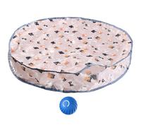 Interactive Cat Play Mat - Crinkle Sound Activity pour Chatons | et Tapis pour Animaux de Compagnie Durable pour Les Jeux Intérieurs, Les Rayures, le Cachage et la Sieste | Jouet Pliable Lavable pour