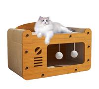 Interactive Cat Scratching Bed, Pet Kitten Scratching Board, Multifunctional Cat Claw Grinding Bed, 2 in 1 Scratching and Lounging Beds 21.65x11.42x11.42 for Indoor Cats Playing