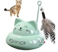 Interactive Cat Toy - 10x10x9cm Electric Cat Teaser | Silicone Smart Motion Toy With Light And Music | Self Play Cats Enrichment Toys For Indoor Cats Kittens Boredom Relief Exercise Training