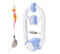 Interactive Cat Toy - ABS 22.8x11.3x7cm 8.98x4.45x2.76in, USB Type C | Rechargeable Automatic Hanging Teaser With Durable Bite Resistant Design | Electric Cat Wand | For Indoor Play And Exercise
