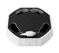 Interactive Cat Toy - ABS Rechargeable 10x7x6cm, Mice Teaser Exercise Game Burrowing Mouse | Smart Electric Self-Entertaining Enrichment for Home Living Room Apartment Play Area and Alone Time