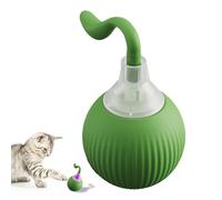 Interactive Cat Toy Ball, Compact Moving Cat Toy, Sensing Cat Ball Toy, Silicone Cat, 5 x 5 x 8,7 cm/1,97 x 1,97 x 3,43 Inches, 68 g, Red,and Green Cat Toy for Mental Exercise,