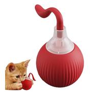 Interactive Cat Toy Ball, Compact Moving Cat Toy, Sensing Cat Ball Toy, Silicone Cat, 5 x 5 x 8,7 cm/1,97 x 1,97 x 3,43 Inches, 68 g, Red,and Green Cat Toy for Mental Exercise,