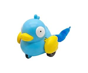 Interactive Cat Toy Ball, Wind Up Bird Game, 2.95x4.13x2.36 Inches Enrichment Play with Tail, Mental Stimulation Toys with Easy Spin, Gear for Living Room Kitchen Apartment Post-Meal Activity Boredom