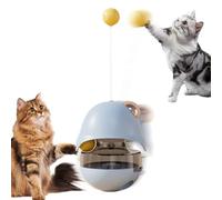 Interactive Cat Toy, Cat Treat Feeder Toy, Catnip Treat Dispenser, 10.2 x 9.2 x 24.6 cm, / 4.02 x 3.62 x 9.68in, Cat Treat Dispenser Cat Treat Feeder Toy with Catnip Balls for Intelligence Quotient
